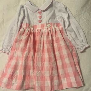Cecil and Lou valentines heart dress gingham